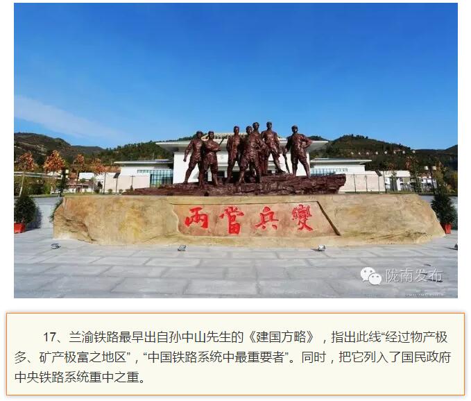 蘭渝鐵路最早由孫中山先生提出？在隴南，你不知道的事兒還有……