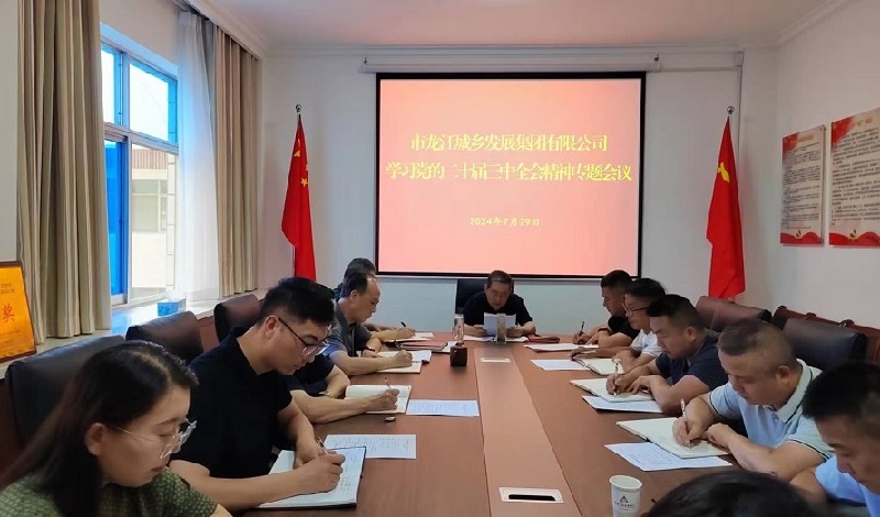 市龍江集團(tuán)召開(kāi)黨委(擴(kuò)大)會(huì)議傳達(dá)學(xué)習(xí)貫徹黨的二十屆三中全會(huì)精神